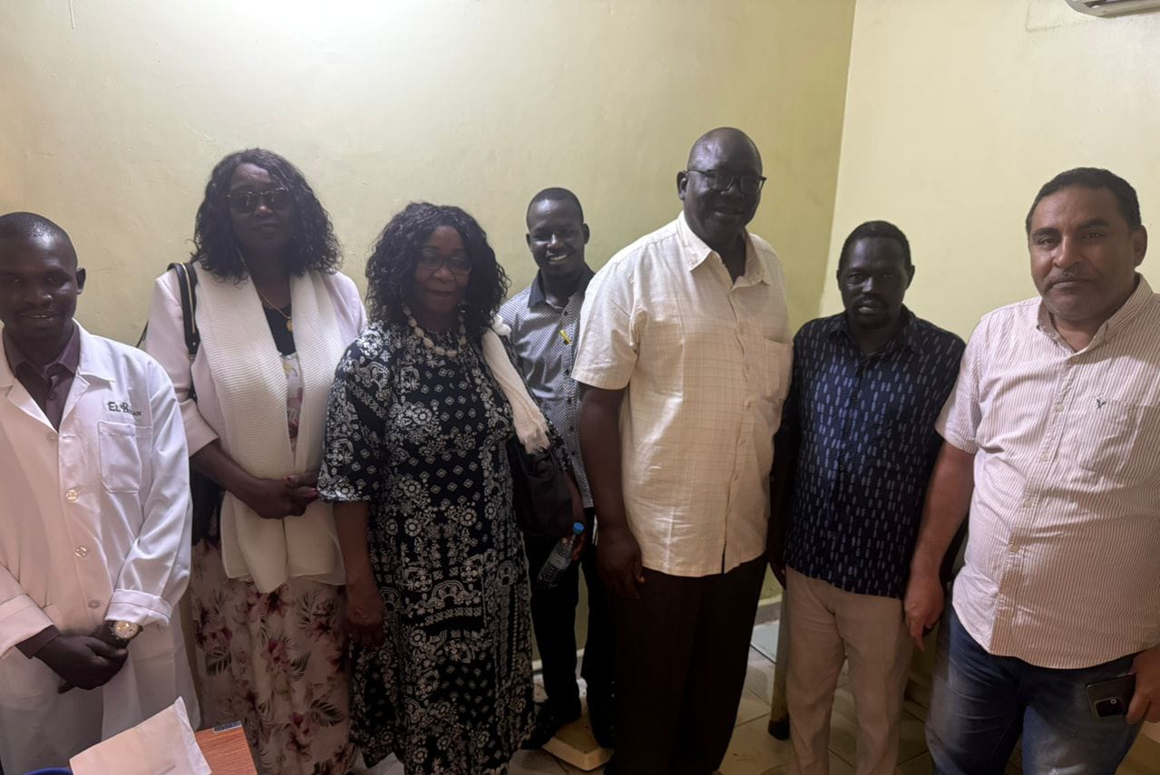 مستشفي المعونة بجوبا تستقبل دكتورة تابيتا بطرس شوكاي وزير صحة السودان الأسبق