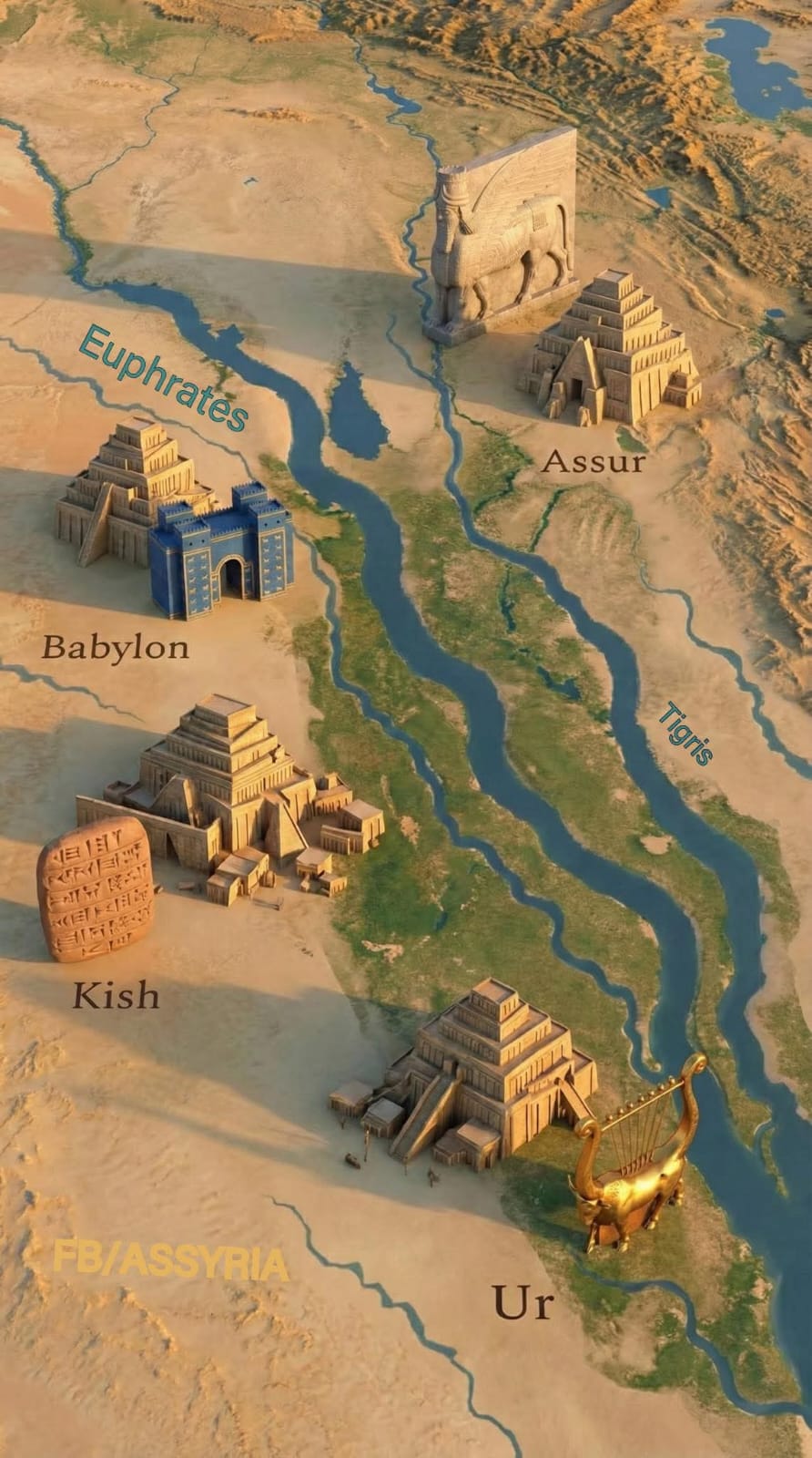  جغرافيا العطاء قصة النهرين الخالدة