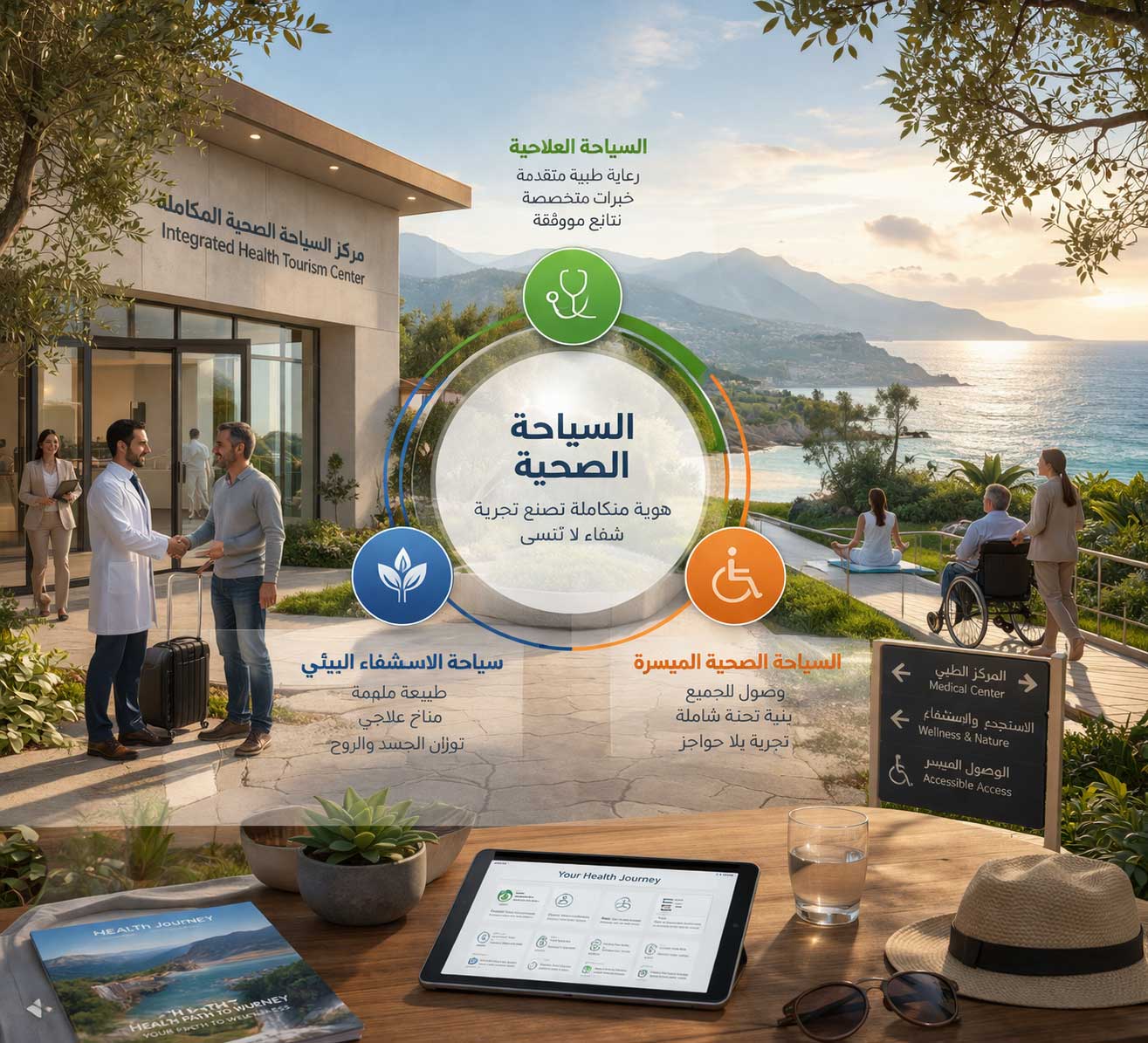 العلامة التجارية في السياحة الصحية: هندسة الهوية بين العلاج والاستشفاء البيئي وإتاحة الوصول